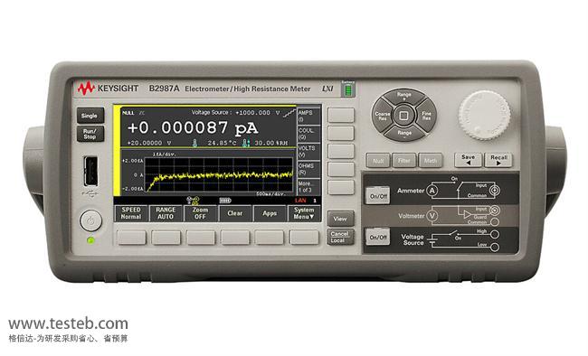 是德科技 安捷伦Agilent B2987A兆欧表/绝缘电阻表