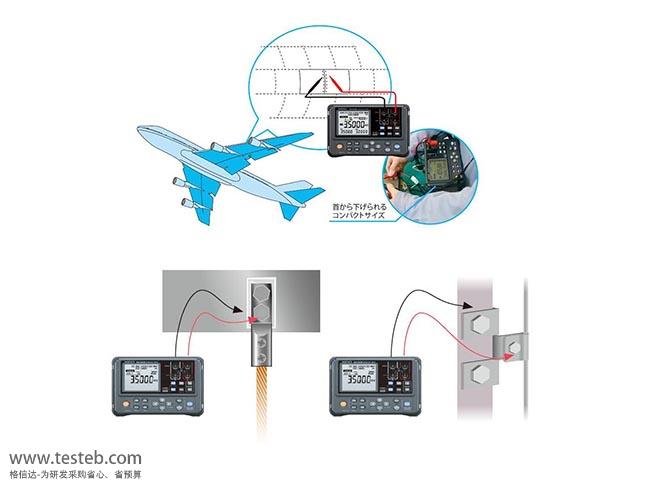 日本HIOKI日置RM3548微电阻计便携式3mΩ/0.1μΩ搭接阻值测量- 深圳格信达